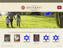 Tablet Screenshot of gallagherfuneralhome.com
